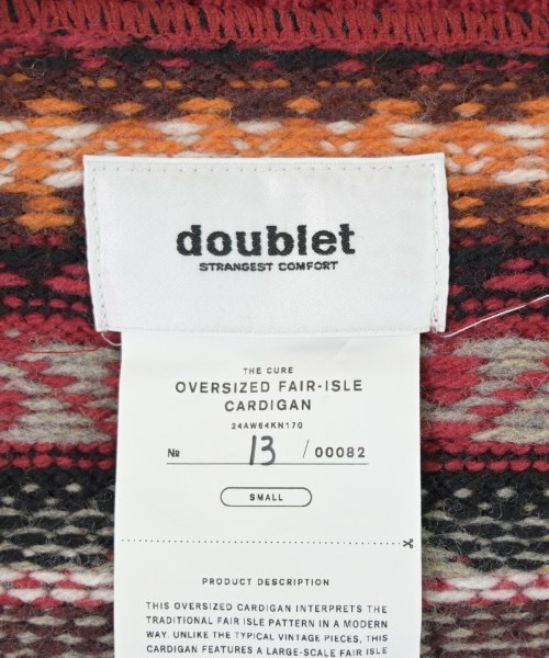 doublet（ダブレット）カーディガン 赤 サイズ:S メンズ/2200696407062