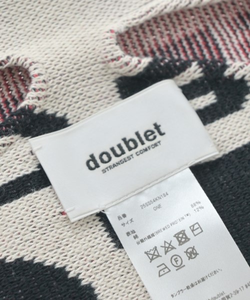 doublet（ダブレット）マフラー 白 サイズ:- メンズ/2200657442026
