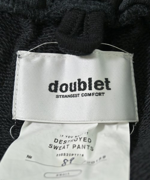 doublet（ダブレット）スウェットパンツ 黒 サイズ:S メンズ/2200710714145