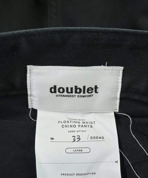 doublet（ダブレット）チノパン 黒 サイズ:L メンズ/2200710714237