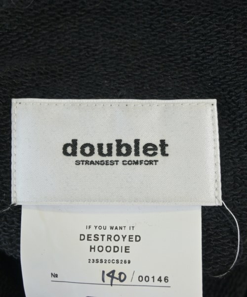 doublet（ダブレット）パーカー 黒 サイズ:XL メンズ/2200710714435