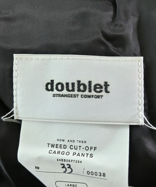 doublet（ダブレット）クロップドパンツ 黒 サイズ:L メンズ/2200710714541