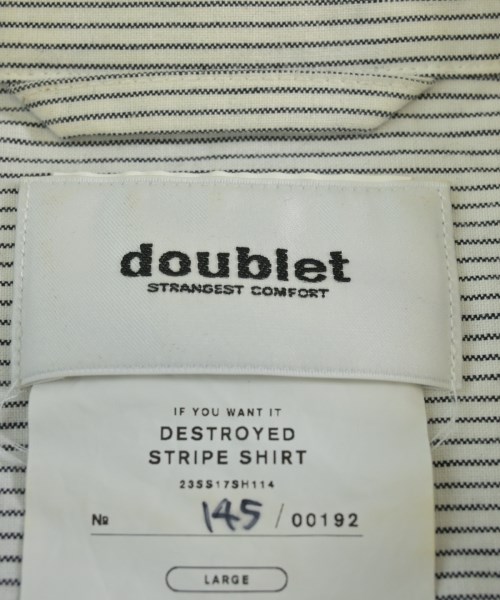 doublet（ダブレット）カジュアルシャツ 白 サイズ:L メンズ/2200710714725