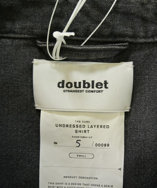 doublet（ダブレット）カジュアルシャツ 黒 サイズ:S メンズ/2200710714749