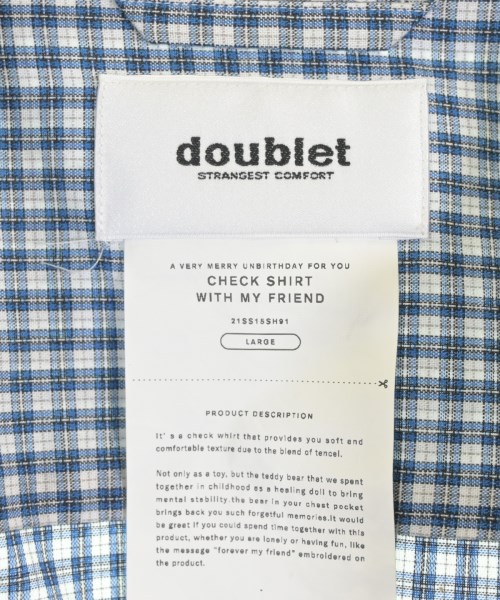 doublet（ダブレット）カジュアルシャツ 紺 サイズ:L メンズ/2200713317190