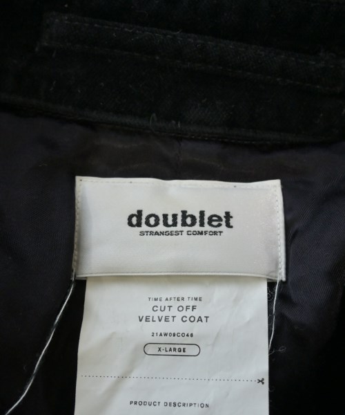 doublet（ダブレット）ステンカラーコート 黒 サイズ:XL メンズ/2200639095042