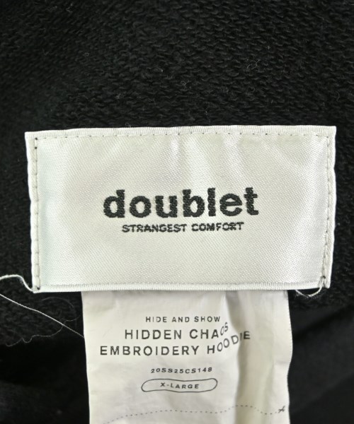 doublet（ダブレット）パーカー 黒 サイズ:XL メンズ/2200652990010