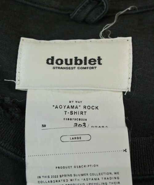 doublet（ダブレット）Tシャツ・カットソー 黒 サイズ:L メンズ/2200705755054