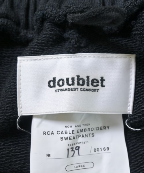 doublet（ダブレット）スウェットパンツ 黒 サイズ:L メンズ/2200707016030