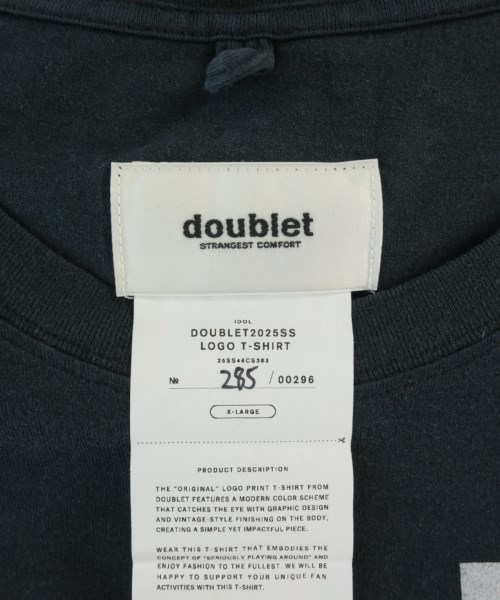 doublet（ダブレット）Tシャツ・カットソー 黒 サイズ:XL メンズ/2200725514068