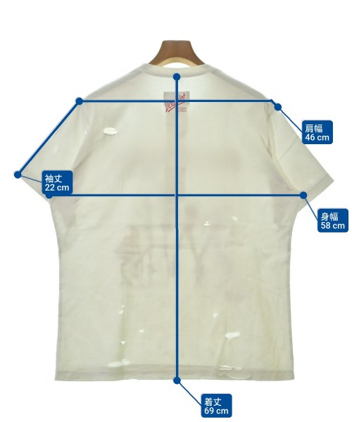 doublet（ダブレット）Tシャツ・カットソー 白 サイズ:XS メンズ/2200679002116