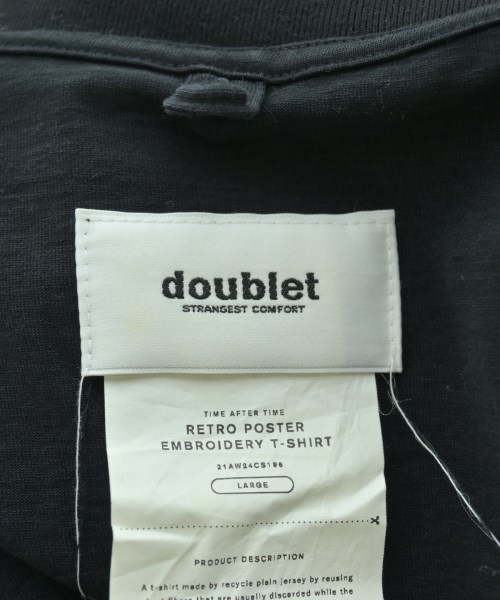 doublet（ダブレット）Tシャツ・カットソー 黒 サイズ:L メンズ/2200683302059