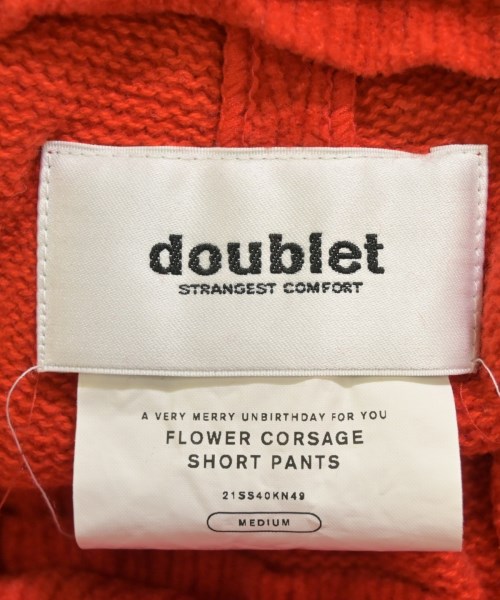 doublet（ダブレット）ショートパンツ 赤 サイズ:M メンズ/2200686130055