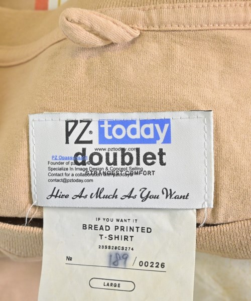 doublet（ダブレット）Tシャツ・カットソー ベージュ サイズ:L メンズ/2200689730085