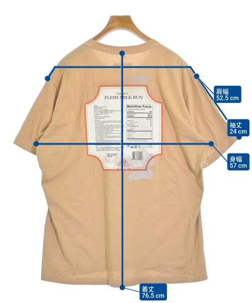 doublet（ダブレット）Tシャツ・カットソー ベージュ サイズ:L メンズ/2200689730085