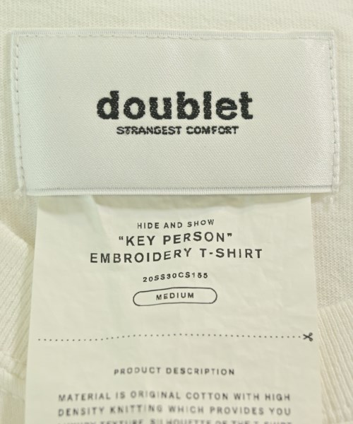 doublet（ダブレット）Tシャツ・カットソー 白 サイズ:M メンズ/2200690486162