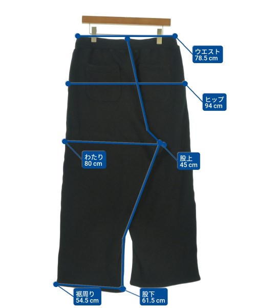 juha（ユハ）スウェットパンツ 黒 サイズ:2(M位) メンズ/2200637249072