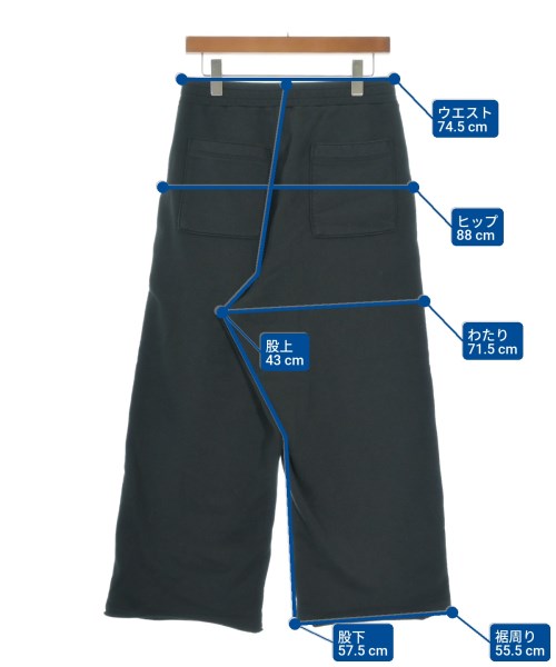 juha（ユハ）スウェットパンツ 黒 サイズ:2(M位) レディース/2200641912153