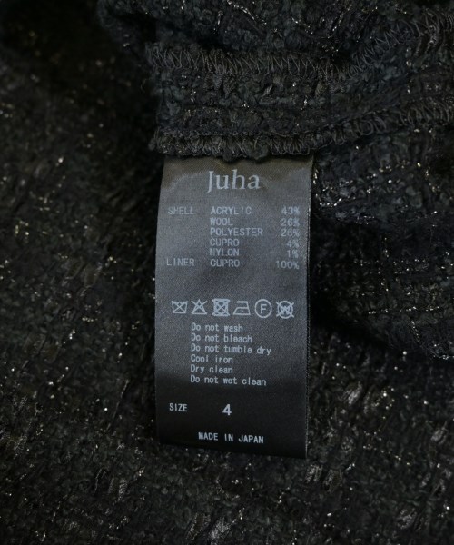juha（ユハ）その他 黒 サイズ:4(XL位) メンズ/2200707213057