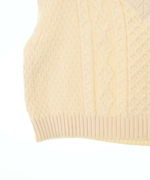 OLDDERBY KNITWEAR（オールドダービーニットウェア）ベスト 白 サイズ:M レディース/2200618851034