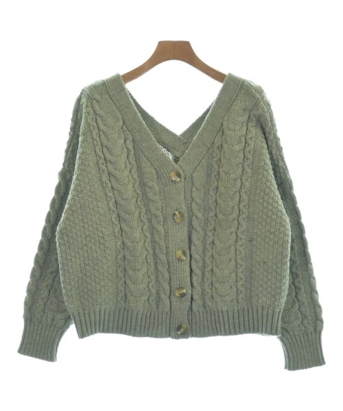 OLDDERBY KNITWEAR(オールドダービーニットウェア)カーディガン 緑 サイズ:S/2200644920018