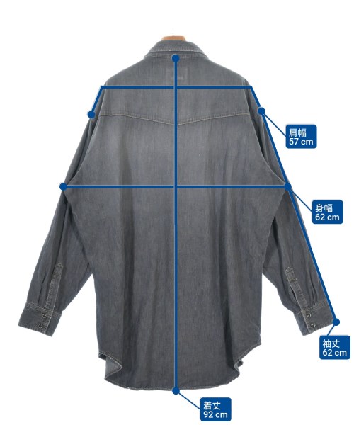 SEVEN BY SEVEN（セブンバイセブン）カジュアルシャツ 黒 サイズ:L メンズ/2200621223033