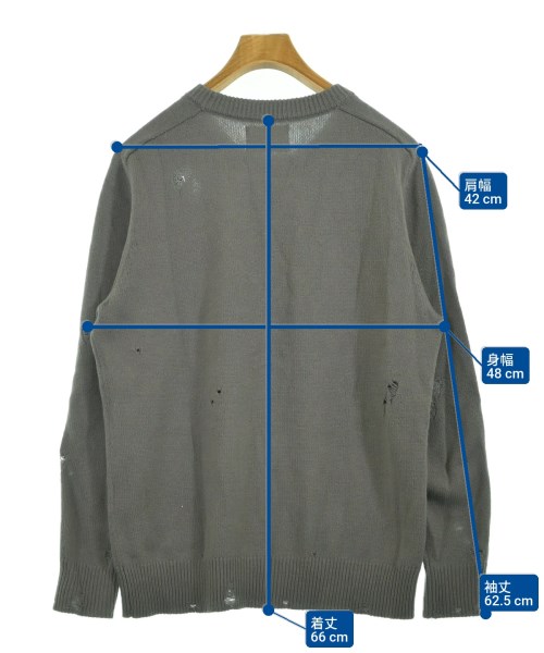 The Letters（ザ　レターズ）ニット・セーター グレー サイズ:M メンズ/2200656201198