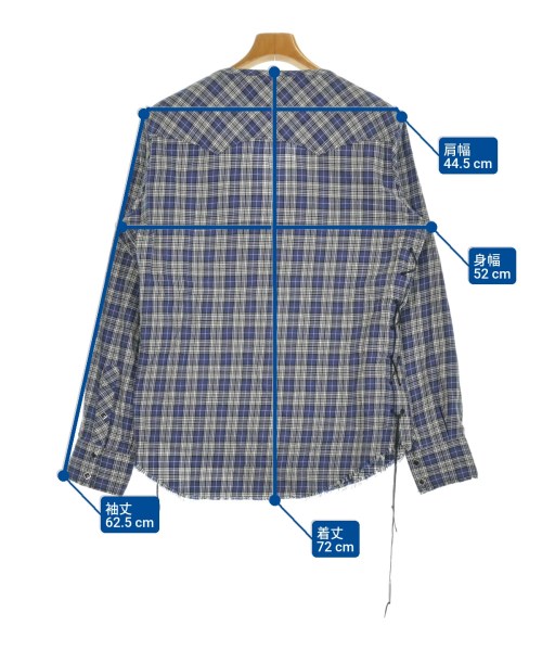 The Letters（ザ　レターズ）カジュアルシャツ 紺 サイズ:S メンズ/2200653550220