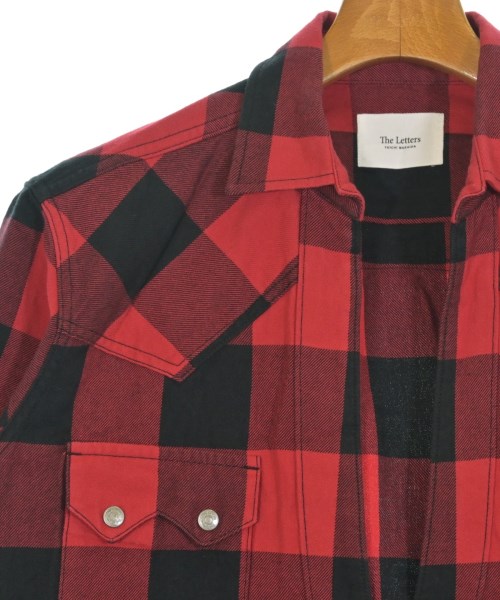 The Letters（ザ　レターズ）カジュアルシャツ 赤 サイズ:M メンズ/2200653550237