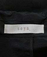 Seya（セヤ）ステンカラーコート 黒 サイズ:L メンズ/2200657383022