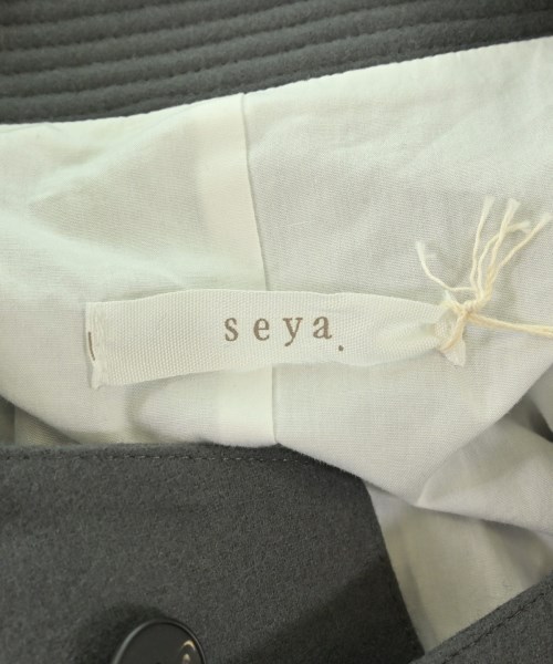 Seya（セヤ）ステンカラーコート グレー サイズ:L メンズ/2200665919053