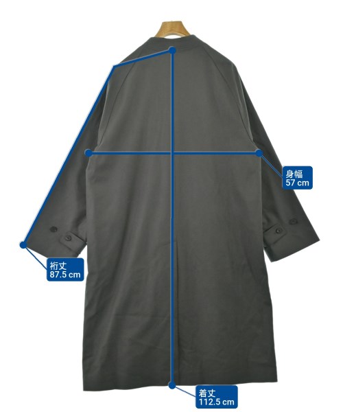 Seya（セヤ）ステンカラーコート グレー サイズ:L メンズ/2200665919053