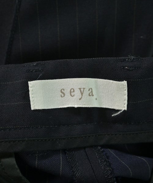Seya（セヤ）スラックス 紺 サイズ:S レディース/2200721486031