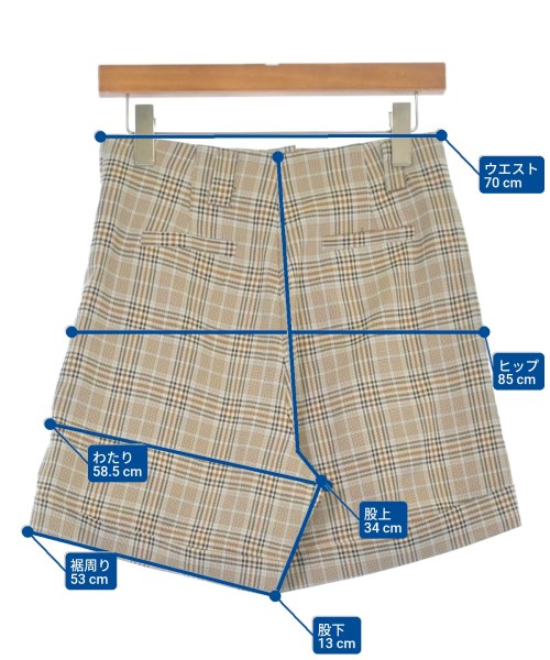 GHOSPELL（ゴスペル）ショートパンツ ベージュ サイズ:S レディース/2200579172032