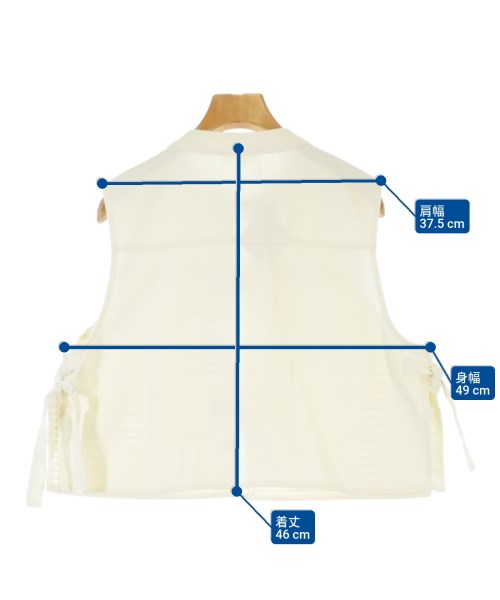 GHOSPELL（ゴスペル）ベスト 白 サイズ:L レディース/2200673369086