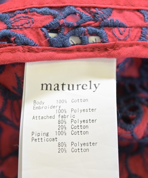 maturely（マチュアリー）ワンピース 赤 サイズ:-(M位) レディース/2200616360026