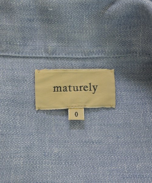 maturely（マチュアリー）シャツワンピース 青 サイズ:0(XS位) レディース/2200694662036