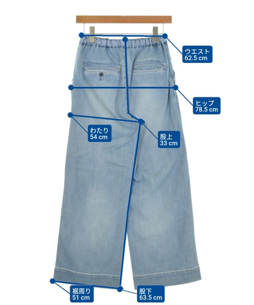 Moname（モナーム）デニムパンツ 青 サイズ:S レディース/2200675008112