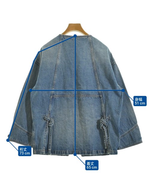 Moname（モナーム）デニムジャケット 青 サイズ:F レディース/2200671089030