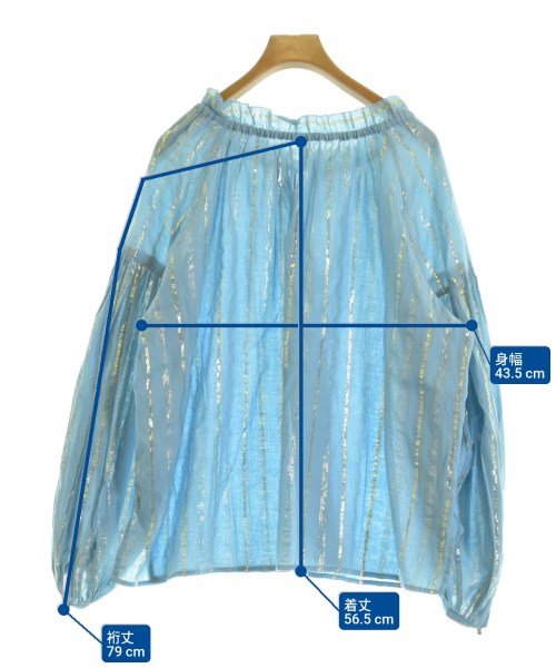 fil（フィル）ブラウス 青 サイズ:F レディース/2200662848035