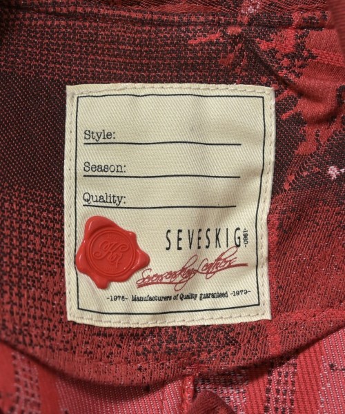 SEVESKIG（セヴシグ）トレンチコート 赤 サイズ:M メンズ/2200637921015