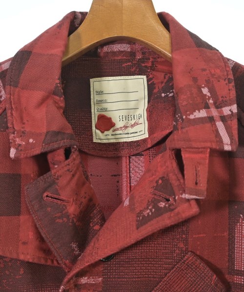 SEVESKIG（セヴシグ）トレンチコート 赤 サイズ:M メンズ/2200637921015