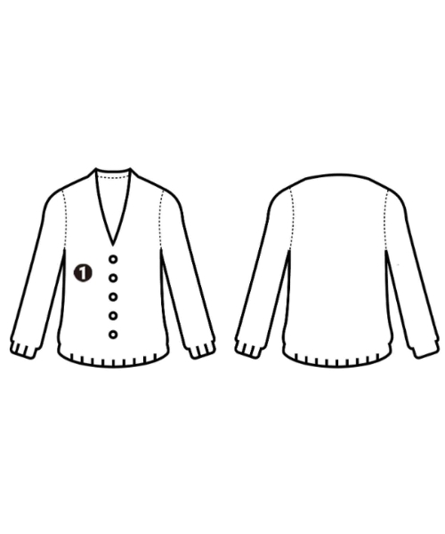 SEVESKIG（セヴシグ）カーディガン 紫 サイズ:M メンズ/2200639312057