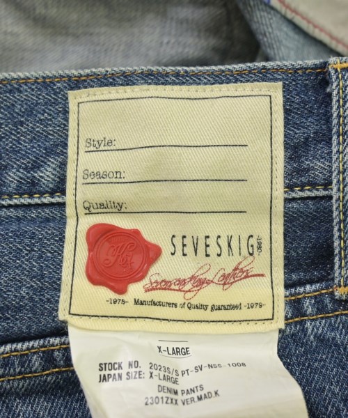 SEVESKIG（セヴシグ）デニムパンツ 青 サイズ:XL メンズ/2200620532020