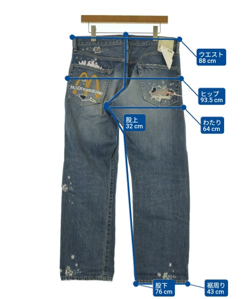 SEVESKIG（セヴシグ）デニムパンツ 青 サイズ:XL メンズ/2200620532020