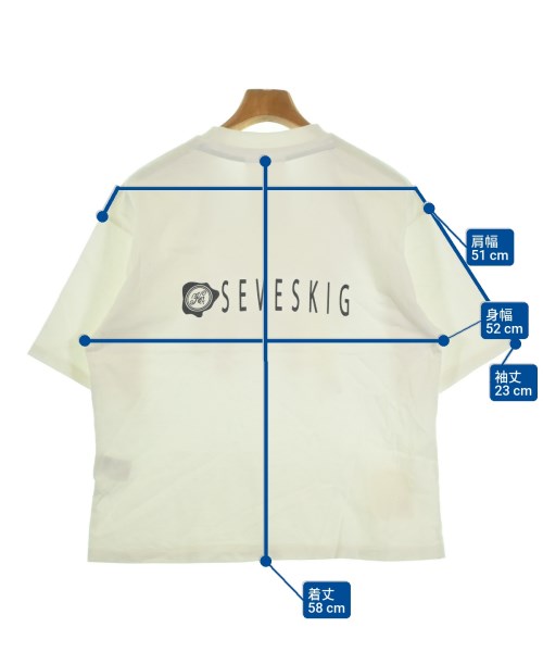 SEVESKIG（セヴシグ）Tシャツ・カットソー 白 サイズ:M メンズ/2200660788029