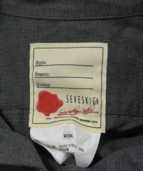SEVESKIG（セヴシグ）カジュアルシャツ グレー サイズ:M メンズ/2200706319057