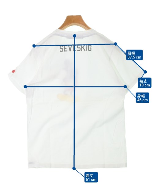 SEVESKIG（セヴシグ）Tシャツ・カットソー 白 サイズ:M メンズ/2200665269097