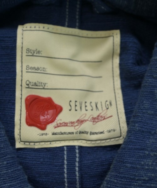 SEVESKIG（セヴシグ）カバーオール 青 サイズ:S メンズ/2200731949076