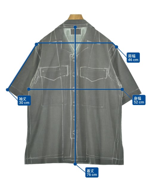 Taakk（ターク）カジュアルシャツ グレー サイズ:3(L位) メンズ/2200659791078